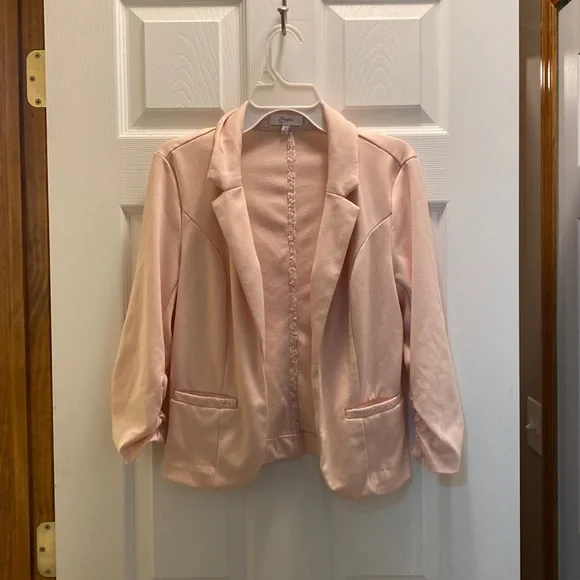 Candies Light Pink Small blazer womens pink blazer size small - Picture 1 of 3